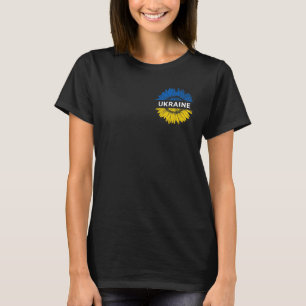 T-shirt Ukraine Tournesol Ukrainien Solidarité Patriotiqu