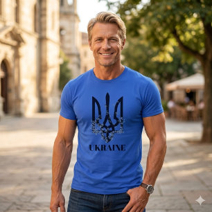 T-shirt UKRAINE. Trident. Armoiries.