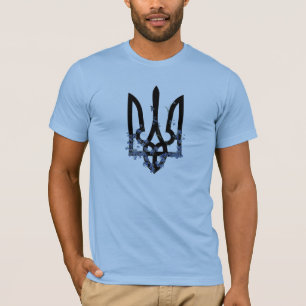 T-shirt UKRAINE. Trident. Armoiries ukrainiennes.