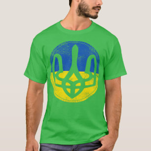 T-shirt Ukraine Trident Vintage Poisson Style oeil