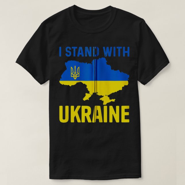 T-shirt Ukrainian Lover I Stand With Ukraine Support Frien (Design devant)