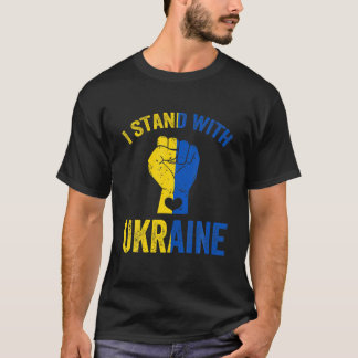 T-shirt Ukrainien Cool ukrainien Je Suis Avec L'Ukraine