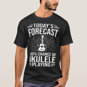 T-shirt Ukulele Beginner Hawaiian Music Notes Leçon Appren