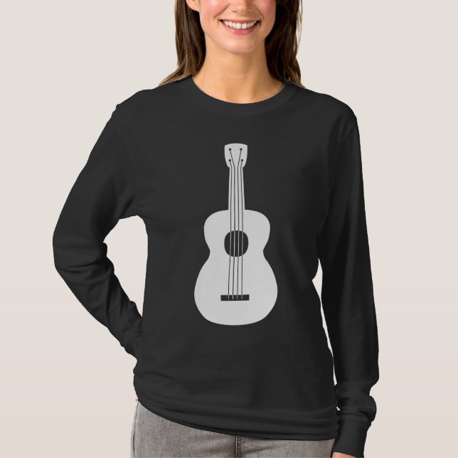 T-shirt Ukulele - Blanc (Devant)