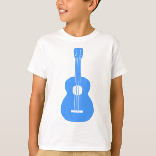 T-shirt Ukulele - Bleu bébé