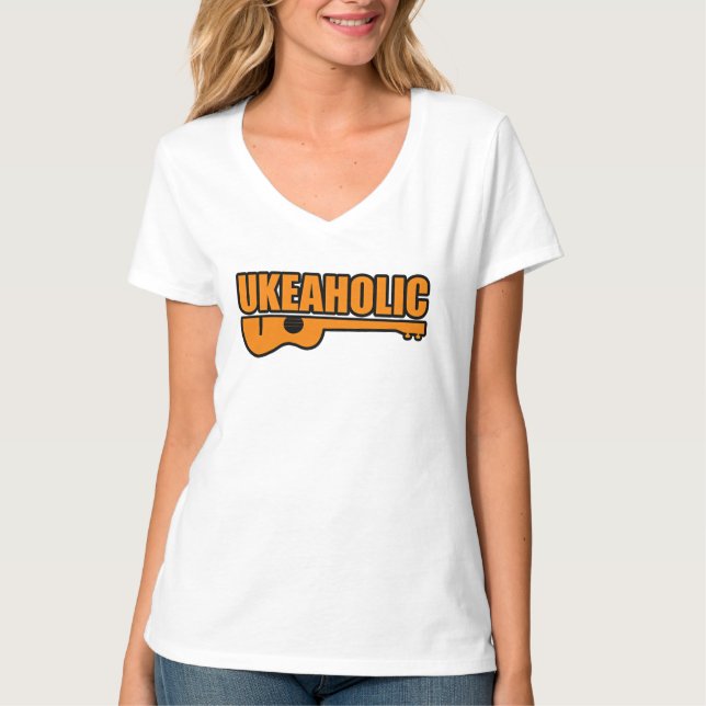 T-shirt Ukulele Drôle  (Devant)