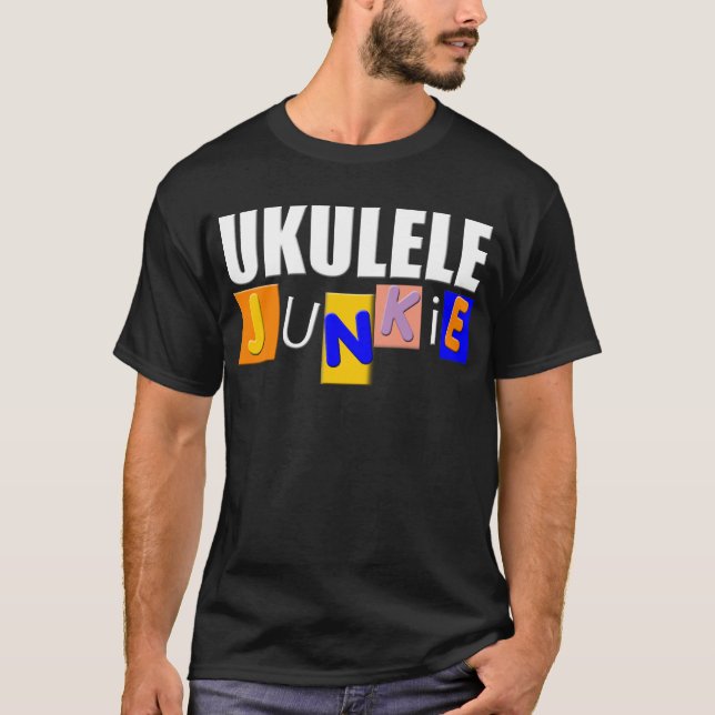T-shirt Ukulele Drôle (Devant)