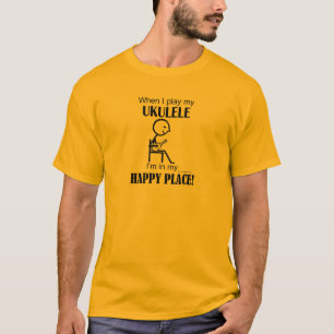 T-shirt Ukulele Happy Place