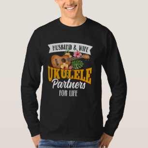 T-shirt Ukulele Hawaïen Uke Mari Femme Mariage Noces