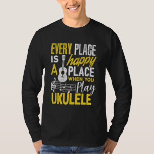 T-shirt Ukulele Hommes Femmes Enfants Pour Uke Ukulele Pla
