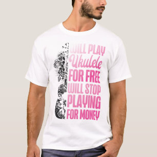 T-shirt Ukulele Jouera Ukulele Gratuitement Arrêtera