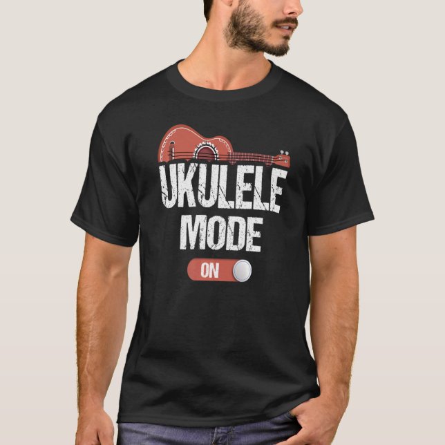 T-shirt Ukulele Mode De Jeu Sur Le Musicien Uke Hawaiian G (Devant)