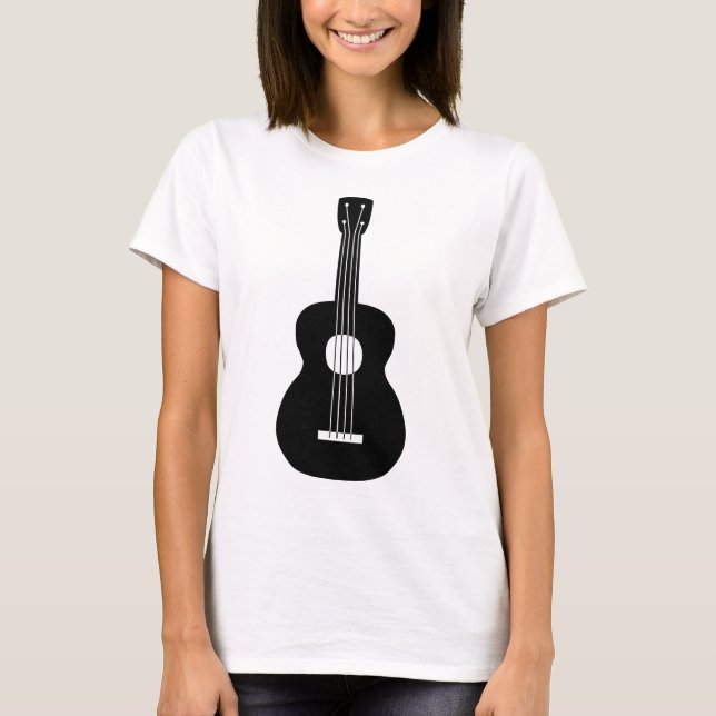 T-shirt Ukulele - Noir (Devant)