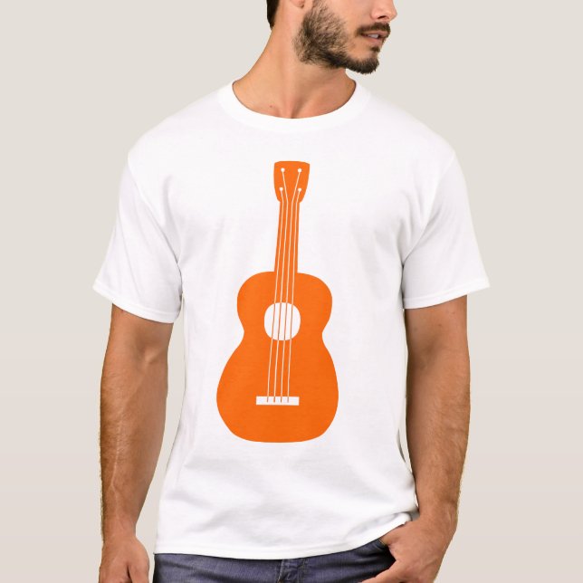 T-shirt Ukulele - Orange (Devant)