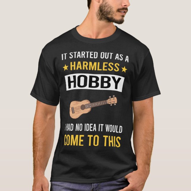 T-shirt Ukulele passe-temps inoffensif (Devant)