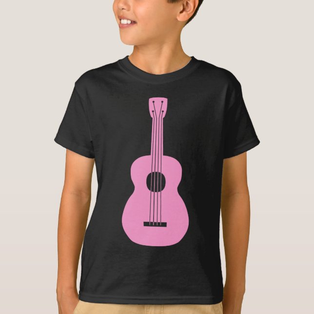 T-shirt Ukulele - rose (Devant)