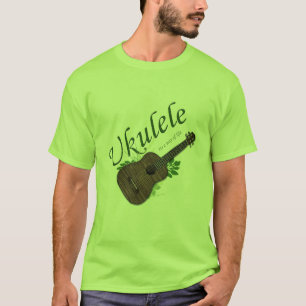 T-shirt Ukulélé-Son une pièce en t 2 de mode de vie