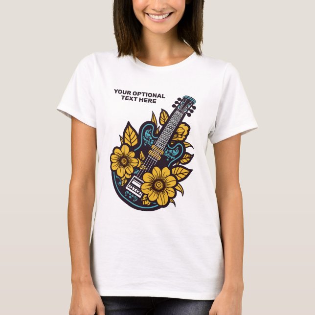T-shirt Ukulele texte personnalisé (Devant)