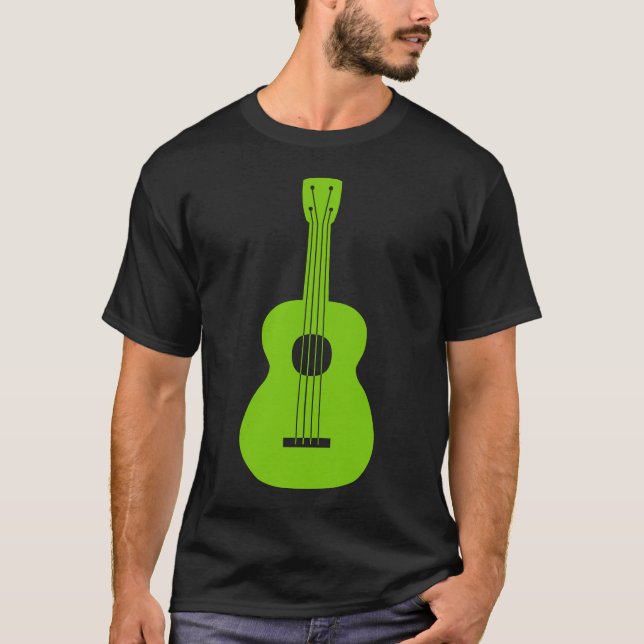 T-shirt Ukulele - Vert Martien (Devant)