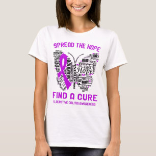 T-shirt Ulcerative Colitis Awareness Ribbon Support Gifts