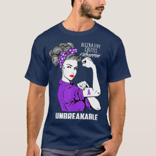 T-shirt Ulcerative Colitis Guerrier Conscience indestructi