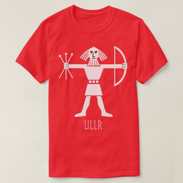 T-shirt Ullr Norse Viking God of Archery Ski Hunter Winte (Design devant)
