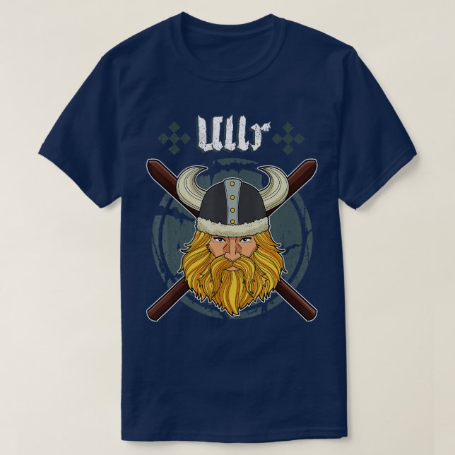 T-shirt Ullr Ski Hommes Sports D'Hiver Ski Viking (Design devant)