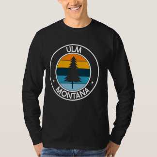 T-shirt Ulm Montana MT USA City Pride Retro Sunset