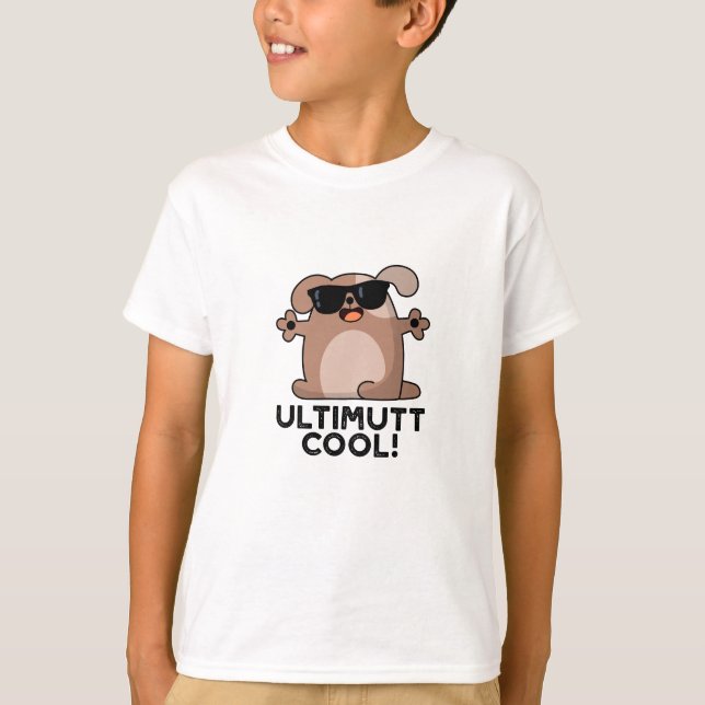 T-shirt Ulti-mutt Cool Funny Chien Pun (Devant)