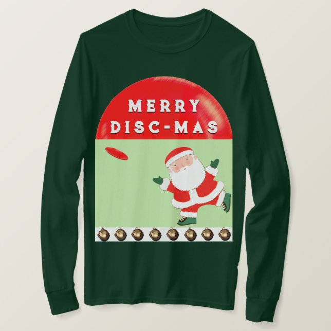 T-shirt Ultimate Frisbee Noël (Design devant)