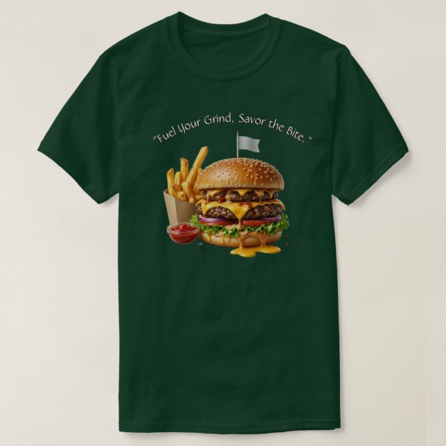 T-shirt Ultime Double Cheeseburger & Frites Graphique T-Sh (Design devant)