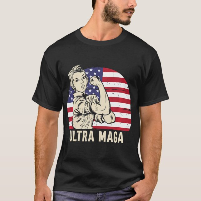 T-shirt Ultra Maga Messy Bun (Devant)