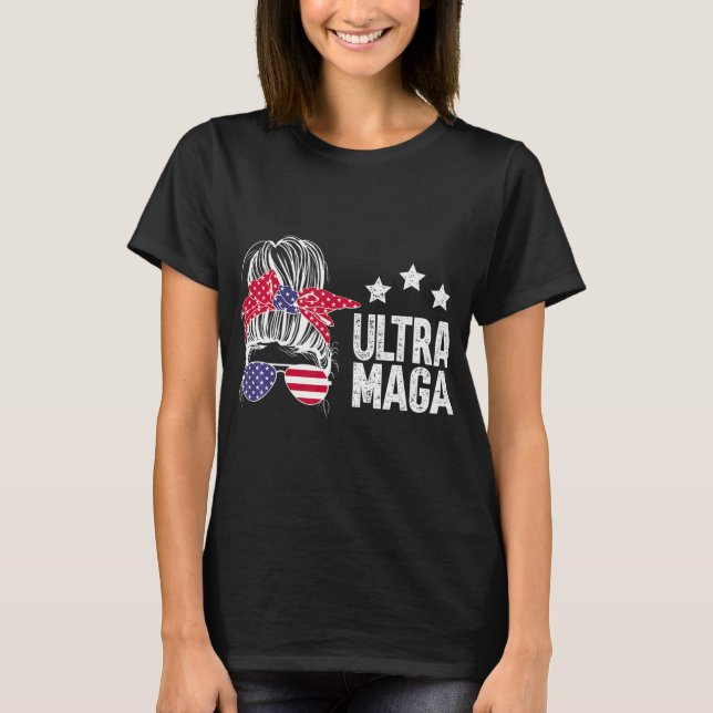 T-shirt Ultra Maga Messy Bun 5 (Devant)