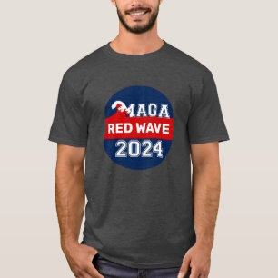 T-shirt Ultra MAGA Red Wave arrive MAGA King Trump 2024