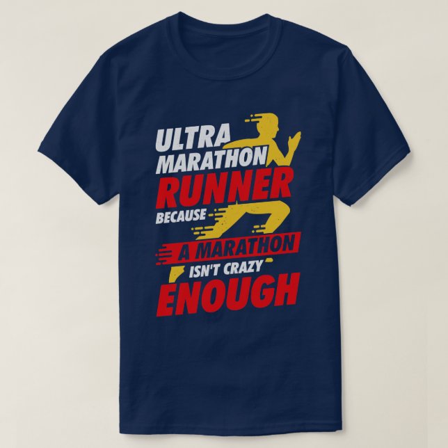 T-shirt Ultra Marathon Courir Marathoner Coureur Cadeau (Design devant)
