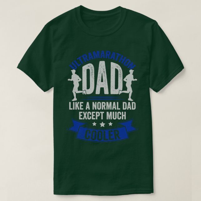 T-shirt Ultra Marathon Papa Courir Courir Marathoner Cadea (Design devant)