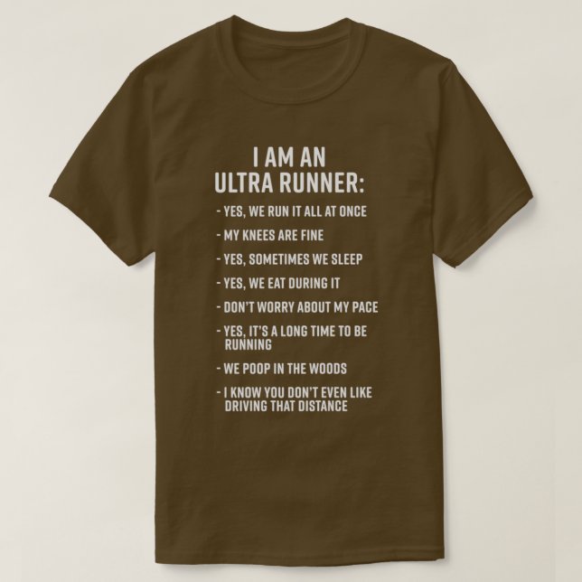 T-shirt Ultra Running Trail Running Je suis un Ultra Runne (Design devant)