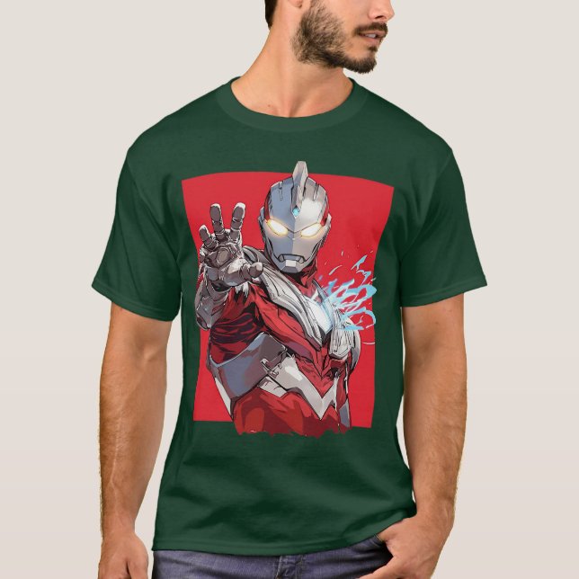 T-shirt ultraman drôle (Devant)