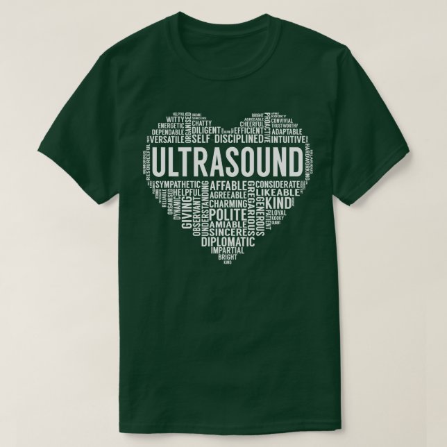 T-shirt Ultrasound Heart (Design devant)