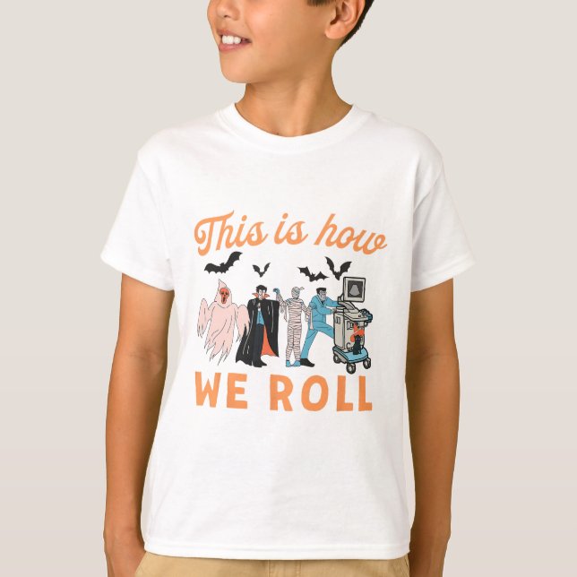 T-shirt Ultrasound Tech Ghosts Vascular Tech Sonographe H (Devant)