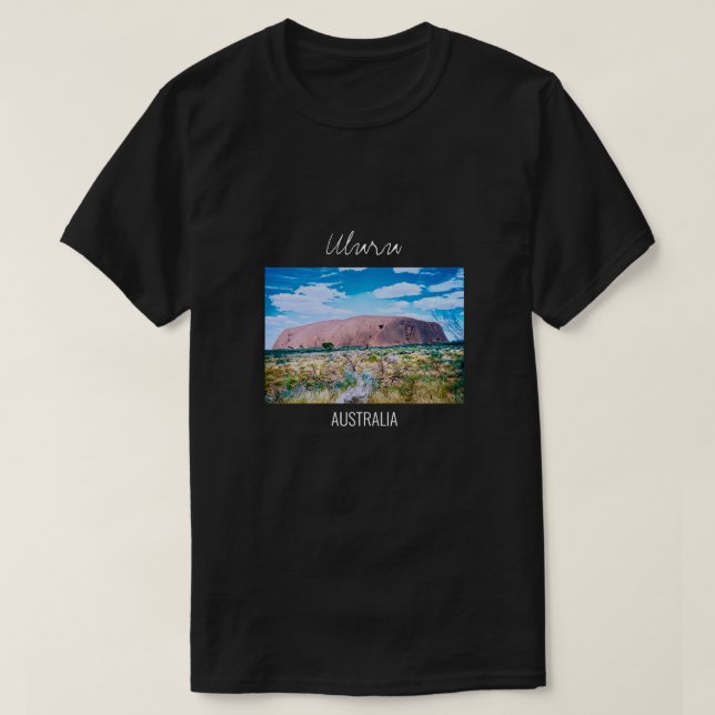 T-shirt Uluru sunrise Voyage en Australie Centrale (Design devant)