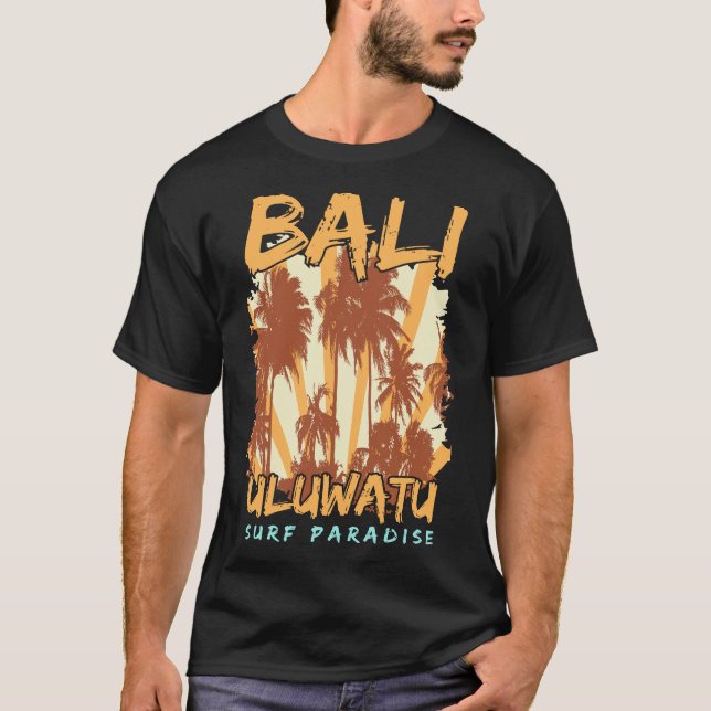 T-shirt Uluwatu-Bali-surf-paradis-Tee (Devant)