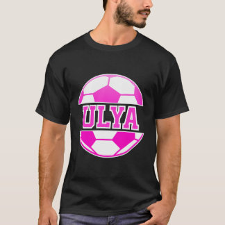 T-shirt Ulya Nom Filles Football Jouer Football Sport Fan 