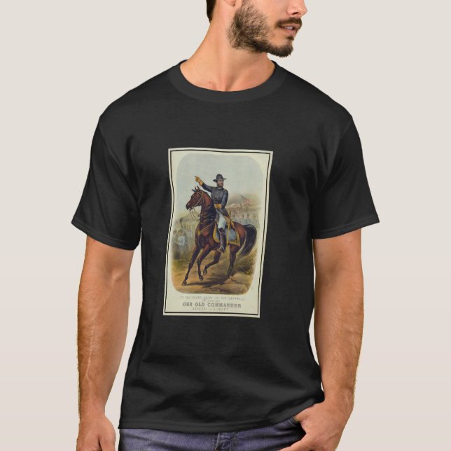 T-shirt Ulysses S. Grant à cheval (Devant)
