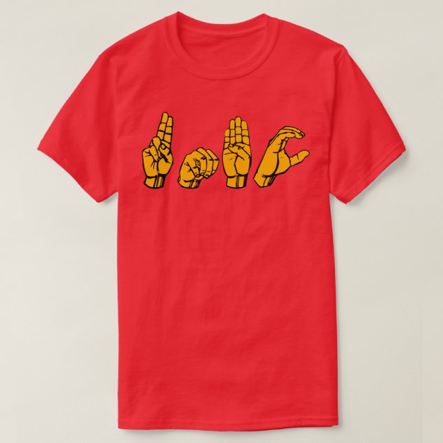 T-shirt UMBC couleurs ASL (Design devant)