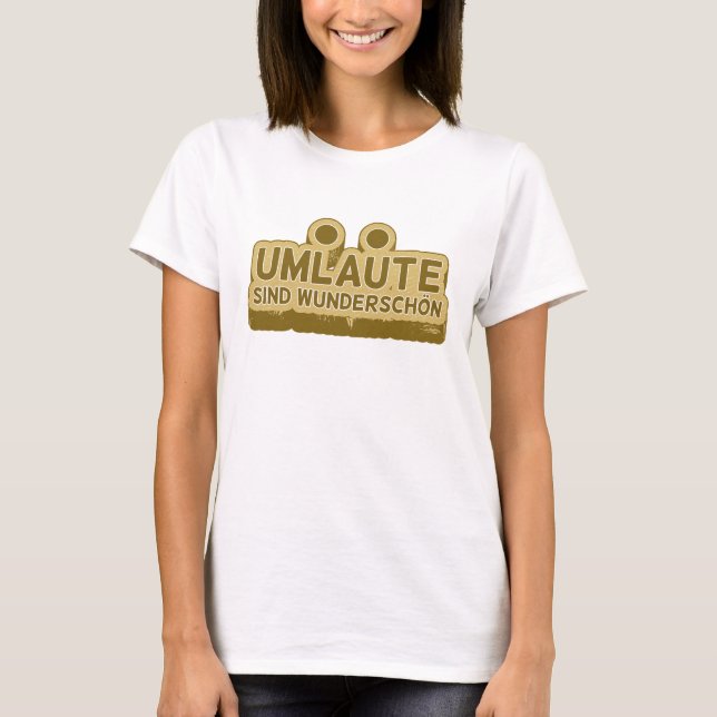 T-shirt UMLAUT Enseignant ou étudiant de langue allemande (Devant)