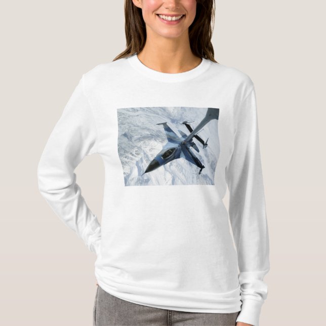 T-shirt Un agresseur F-16 est en position de contact (Devant)