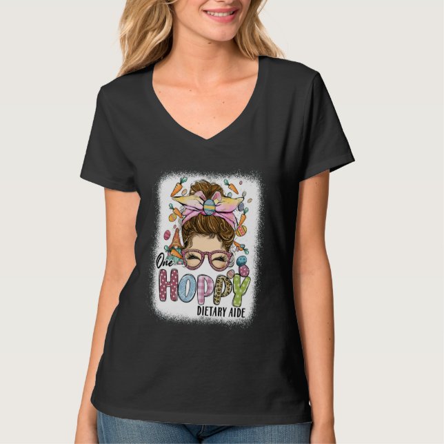 T-shirt Un aide diététique sautillant Léopard Lapin Chigno (Devant)