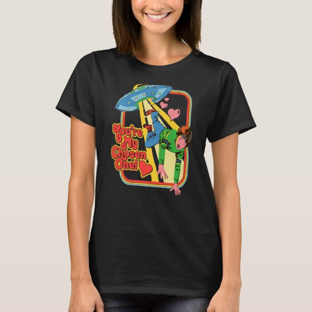 T-shirt Un Alien OVNI sélectionné à la rencontre (Devant)