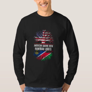 T-shirt Un Américain Cultive Avec Des Racines Namibiennes